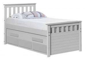 Captains Bergamo Guest Bed 3ft White