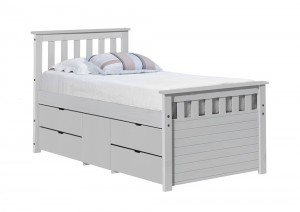 Captains Ferrara Storage Bed 3ft White