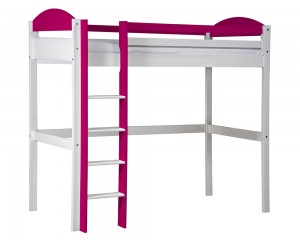 Maximus High Sleeper White With Fuschia Details