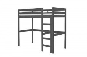 Rimini High Bed Frame Only Graphite