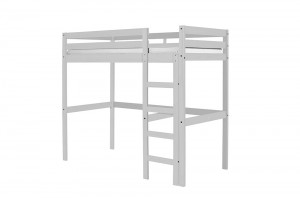 Rimini High Bed Frame Only White