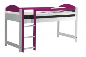 Maximus Mid Sleeper White With Fuschia Details