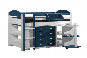 Maximus Mid Sleeper Set 1 White With Blue Details