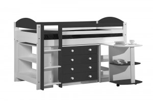 Maximus Mid Sleeper Set 1 White With Graphite Details