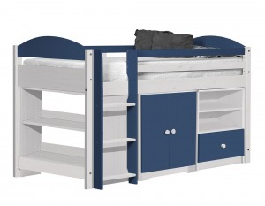 Maximus Mid Sleeper Set 2 White With Blue Details