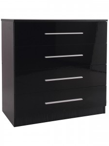 Toronto 4 Drawer Chest in Black