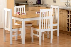 Ludlow Dining Set Oak/White