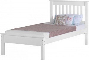 Monaco 3' Bed Low Foot End White