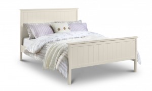 Harmony Double Bed in Stone White