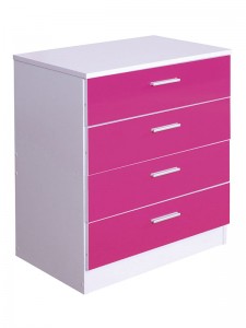 Ottawa Pink/white 4 Drawer Chest