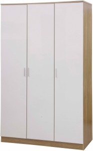 Ottawa 3 Door Wardrobe White/oak