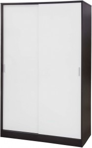 Ottawa Sliding Wardrobe White/black Oak