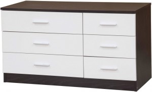 Ottawa 3+3 Chest White/black Oak