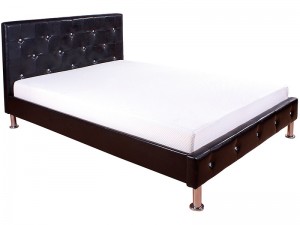 Diamante Crystal 4'6 Bed Black