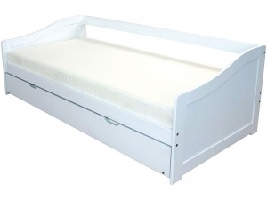 Oregon Day Bed with Trundle Bed White