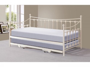 Memphis Day Bed with Trundle Bed Ivory