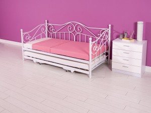 Madison Day Bed with Trundle White