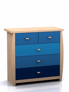 Sydney 3+2 Chest Drawers Blue