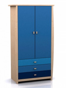 Sydney 2 Door 3 Drawer Robe Blue