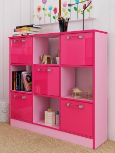 Ottawa 2 Tones 3x3 Cube Storage Pink/pink