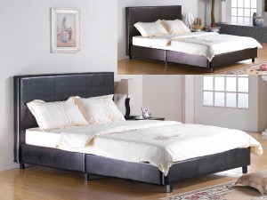 Fusion Faux Leather Double Bed