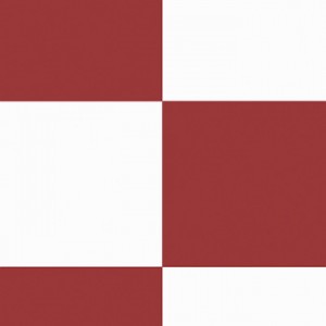 Red and White Square 515