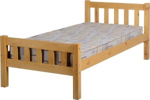 Carlow 3 foot Bed in Antique Pine